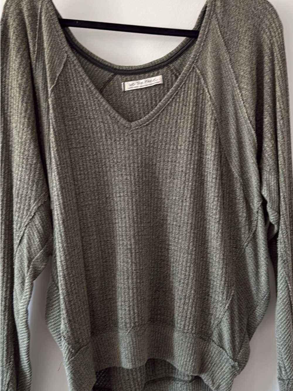 Free people oversized v neck sweater XS